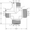 World Wide Fittings Male Flat Face O-Ring to Male Flat Face O-Ring All Around Union Cross 4955X10X10X10X10 - alternate 2